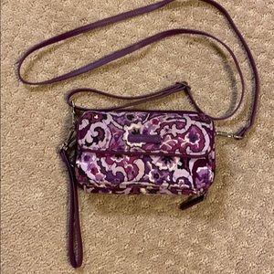 Vera Bradley crossbody wristlet